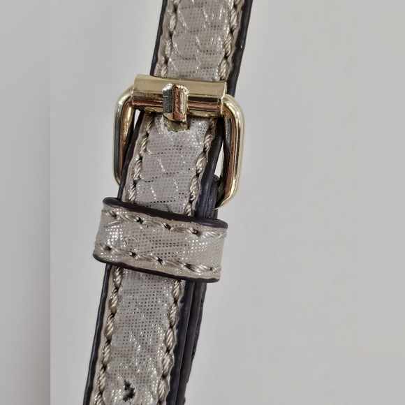 Anne Klein Gold Crossbody Bag with Textured Finish - Picture 10 of 11